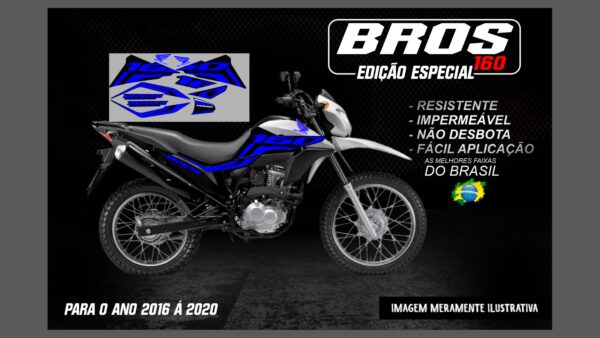 KIT FAIXAS BROS 160 (MOTO BRANCA) - Image 2