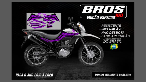 KIT FAIXAS BROS 160 (MOTO BRANCA) - Image 9