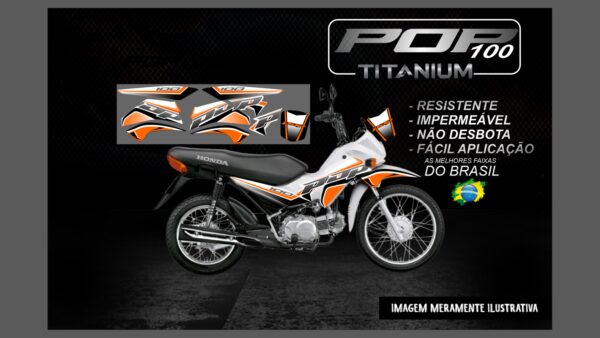 POP 100 VERSÃO TITANIUM(MOTO BRANCA) - Image 6