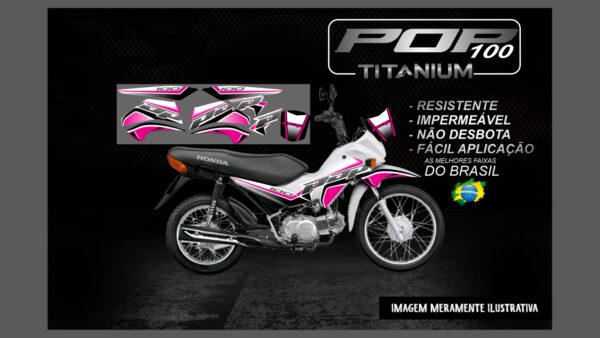 POP 100 VERSÃO TITANIUM(MOTO BRANCA)