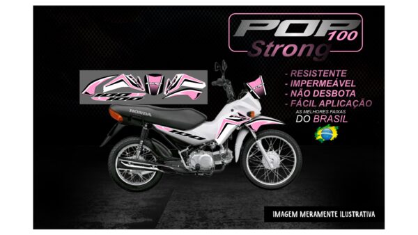 KIT FAIXAS POP 100 VERSÃO STRONG(MOTO BRANCA) - Image 10