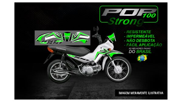 KIT FAIXAS POP 100 VERSÃO STRONG(MOTO BRANCA) - Image 13