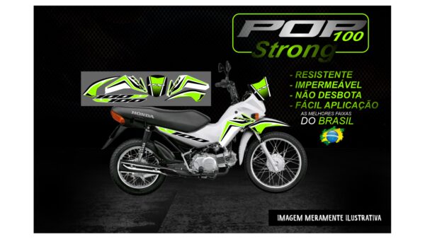 KIT FAIXAS POP 100 VERSÃO STRONG(MOTO BRANCA) - Image 12