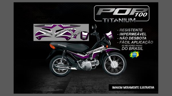 POP 100 VERSÃO TITANIUM(MOTO PRETA - Image 2