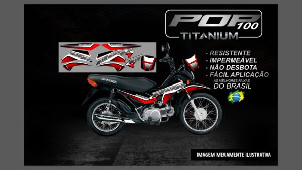 POP 100 VERSÃO TITANIUM(MOTO PRETA