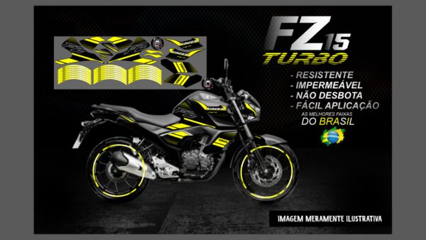 FZ 15 2023 YAMAHA VERSÃO TURBO ( FAZER 150 2023) MOTO PRETA