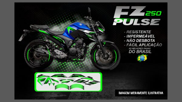 KIT DE ADESIVOS FZ 250 VERSÃO PULSE(MOTO AZUL) - Image 13