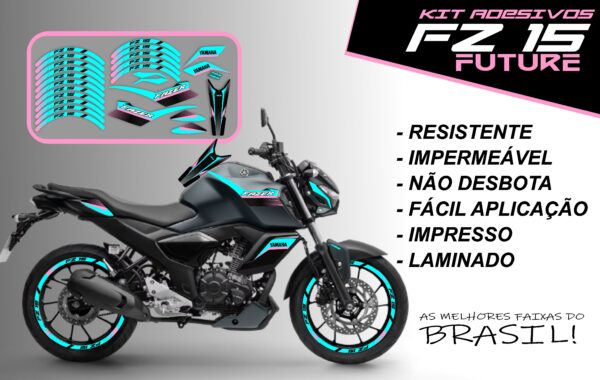 Kit de Adesivo FZ 15 2023 a 2025 Versão Future ( moto verde militar) - Imagem 9