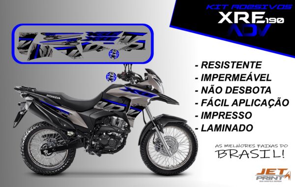 Kit De Adesivos Xre 190 Adv ( moto cinza) - Imagem 3