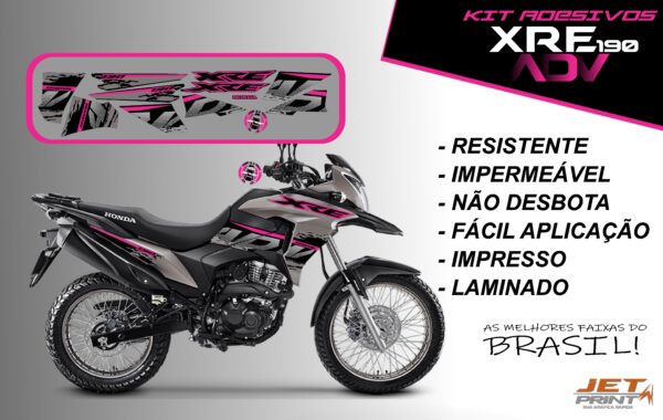 Kit De Adesivos Xre 190 Adv ( moto cinza) - Imagem 8
