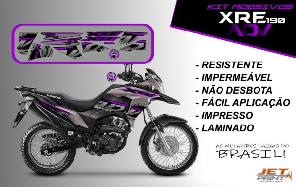 Kit De Adesivos Xre 190 Adv ( moto cinza) - Imagem 10