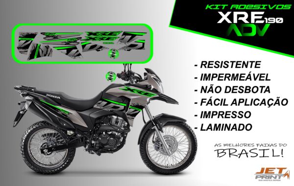 Kit De Adesivos Xre 190 Adv ( moto cinza) - Imagem 13
