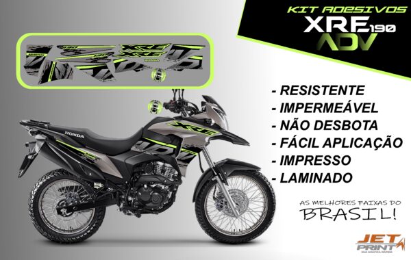 Kit De Adesivos Xre 190 Adv ( moto cinza) - Imagem 12