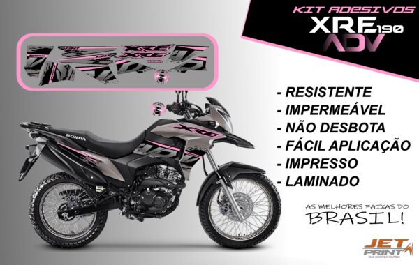 Kit De Adesivos Xre 190 Adv ( moto cinza) - Imagem 15