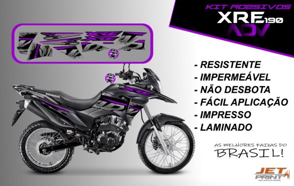 Kit De Adesivos Xre 190 Adv ( moto preta) - Imagem 11