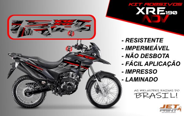 Kit De Adesivos Xre 190 Adv ( moto preta)